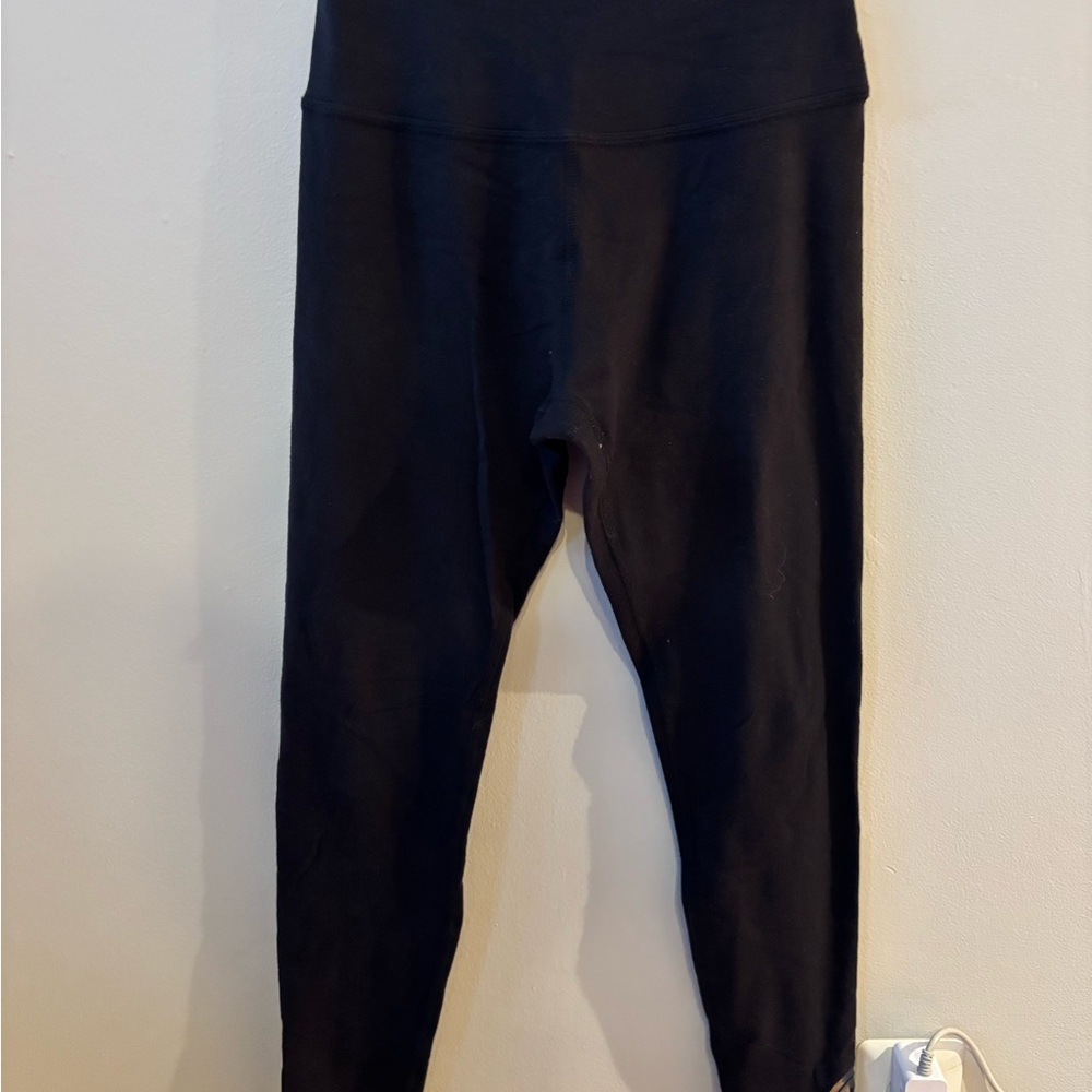 Beyond Yoga Classic Black Leggings / Pure Barre Collab